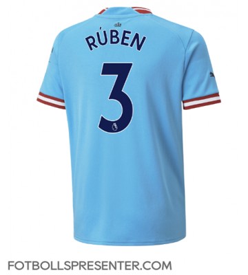 Manchester City Ruben Dias #3 Hemma Matchtröja 2022-23 Kortärmad